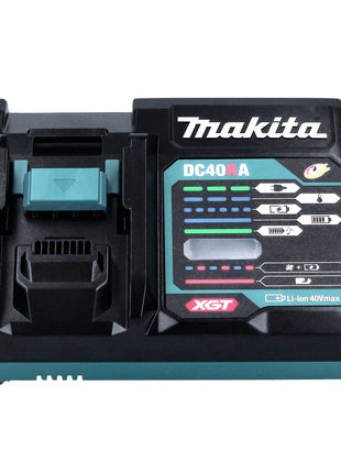 Kit de fuente de alimentación Makita 40 V máx. con 2x batería BL 4025 2,5 Ah (2x 191B36-3) + cargador rápido DC 40 RA (191E07-8) + adaptador de carga ADP10 LXT a XGT 14,4V 18V (191C10-7)