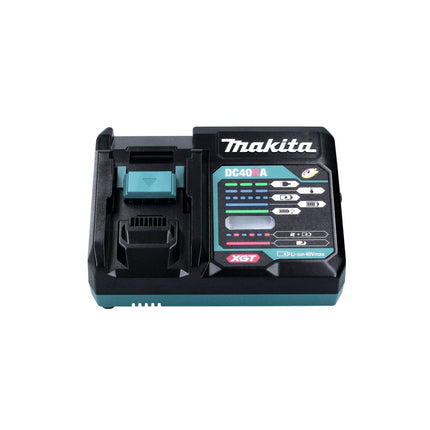 Kit alimentatore Makita 40 V max. con 3 batterie BL 4025 da 2,5 Ah (3x 191B36-3) + Caricabatterie rapido DC 40 RA ( 191E07-8 ) + Adattatore di ricarica ADP10 LXT su XGT 14,4 V 18 V ( 191C10-7 )