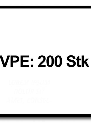 SPAX Vis pour façade 4,0 x 60mm - Acier inoxydable A2 - Filetage partiel - Tête fraisée bombée - Torx T-STAR Plus T15 - CUT 100 pcs. (2x 0467000400603)