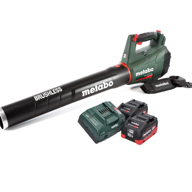 Metabo LB 18 LTX BL Akku Laubbläser 18 V Brushless + 2x Akku 10,0 Ah + Ladegerät