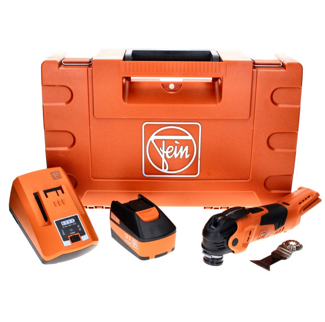 Fein MultiMaster AMM 300 Plus Select Utensile ad oscillazione a batteria 12V / Starlock Plus + 1x Batteria 6,0 Ah + Caricabatterie + Valigetta