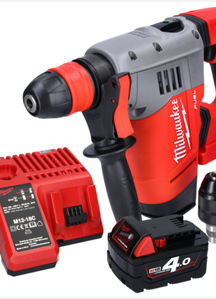 Milwaukee M18 CHPX-401 Akku Kombihammer 18 V 4,0 J SDS Plus Brushless + 1x Akku 4,0 Ah + Ladegerät