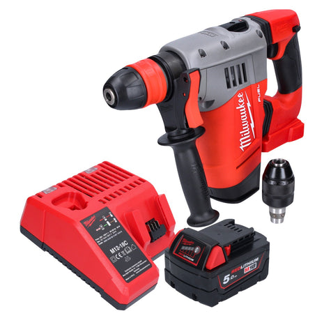 Milwaukee M18 CHPX-501 Akku Kombihammer 18 V 4,0 J SDS Plus Brushless + 1x Akku 5,0 Ah + Ladegerät