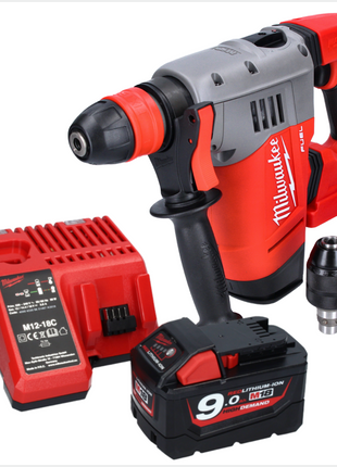 Milwaukee M18 CHPX-901C Perforateur sans fil 18 V 4.0 J SDS Plus brushless + 1x Batterie 9.0 Ah + Chargeur