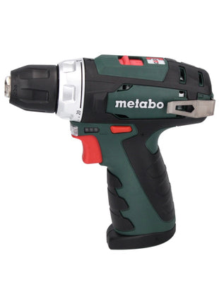 Metabo PowerMaxx BS Basic Set taladro atornillador a batería 10,8 V 34 Nm + 2 baterías 2,0 Ah + cargador + juego de brocas de 64 piezas + maletín (600080880)