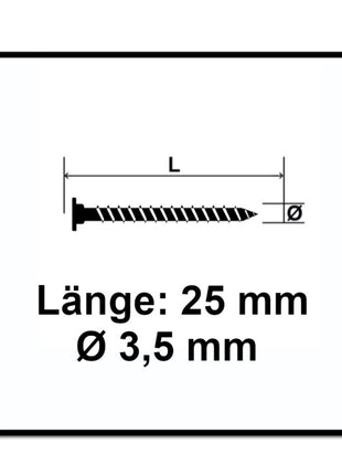 Tornillo de cabeza plana para pared trasera SPAX 3,5 x 25 mm 1500 piezas (5x 0151010350253) Torx T-STAR Plus T20 para paredes traseras sin lente rosca completa Wirox 4Cut