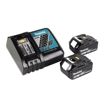 Soffiatore a batteria Makita DUB 184 RG 18 V brushless + 2x batteria ricaricabile 6,0 Ah + caricabatterie