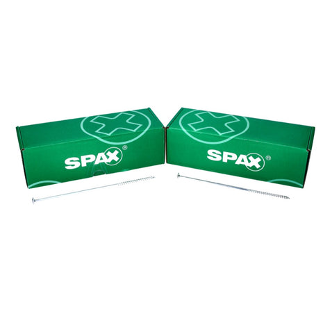 SPAX HI.FORCE Tellerkopf Schraube 6,0 x 40 mm 400 Stk. ( 2x 0251010600405 ) Torx T-Star Plus T30 Vollgewinde Wirox 4Cut