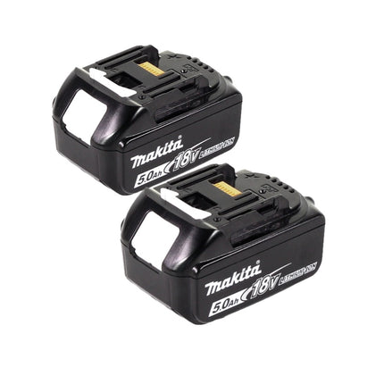 Makita DLM 432 T2 Akku Rasenmäher 36 V ( 2x 18 V ) 43 cm Brushless + 2x Akku 5,0 Ah - ohne Ladegerät