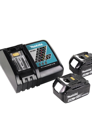 Makita DLM 382 RM2 batterie tondeuse 36 V ( 2x 18 V ) 38 cm 40 l + 2x batterie 4,0 Ah + chargeur