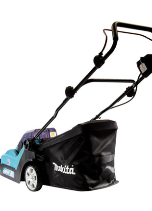 Makita DLM 382 PG2 Kosiarka akumulatorowa 36 V ( 2x 18 V ) 38 cm 40 l + 2x akumulator 6,0 Ah + podwójna ładowarka