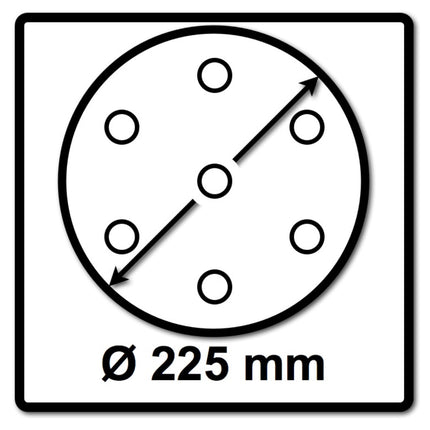Festool STF D225/48 Schleifscheibe Saphir P36 225 mm 100 Stk. ( 4x 205652 ) für Langhalsschleifer PLANEX - Nachfolger von 495175 - Toolbrothers