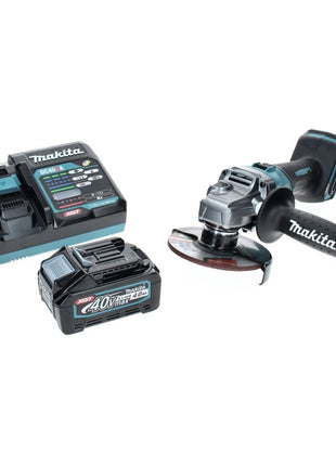 Makita GA 005 GM1 Meuleuse d'angle sans fil 40 V max. 125 mm Brushless XGT + 1x batterie 4,0 Ah + chargeur