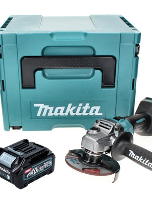 Makita GA 005 GD101 Meuleuse d'angle sans fil 40 V maxi 125 mm brushless XGT + 1x Batterie 2,5 Ah + Makpac - sans chargeur