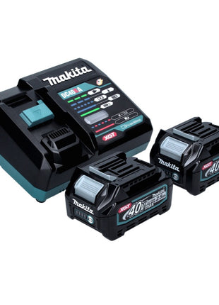 Meuleuse d'angle sur batterie Makita GA 013 GD201 40 V max. 125 mm sans balais XGT + 2x batterie 2,5 Ah + chargeur + Makpac