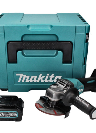 Makita GA 013 GM101 Akku Winkelschleifer 40 V max. 125 mm Brushless  XGT + 1x Akku 4,0 Ah + Makpac - ohne Ladegerät