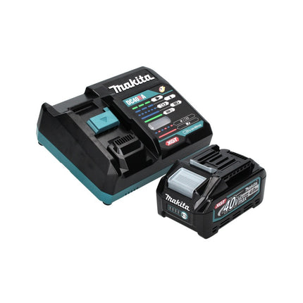 Makita GA 013 GM101 Akku Winkelschleifer 40 V max. 125 mm Brushless  XGT + 1x Akku 4,0 Ah + Ladegerät + Absaughaube + Makpac