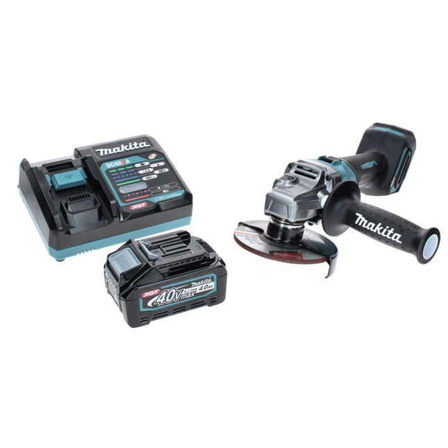 Makita GA 008 GM1 Akku Winkelschleifer 40 V max. 125 mm Brushless  XGT + 1x Akku 4,0 Ah + Ladegerät
