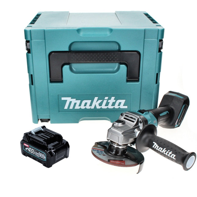 Makita GA 008 GD101 Akku Winkelschleifer 40 V max. 125 mm Brushless  XGT + 1x Akku 2,5 Ah + Makpac - ohne Ladegerät