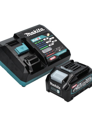 Makita GA008GM101 Meuleuse d'angle sans fil 125 mm 40V max. Brushless XGT + 1x Batterie 4,0 Ah + Chargeur + Coffret Makpac