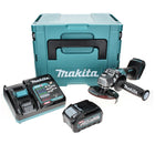 Makita GA008GM101 Meuleuse d'angle sans fil 125 mm 40V max. Brushless XGT + 1x Batterie 4,0 Ah + Chargeur + Coffret Makpac