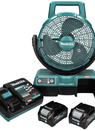 Ventilateur sur batterie Makita CF 001 GD2 XGT 40 V max. 235 mm ventilateur fonctionnement sur secteur + 2x batteries 2,5 Ah + chargeur