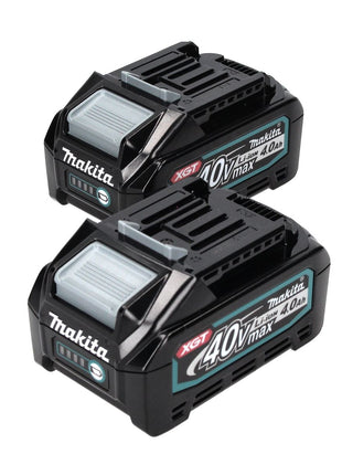 Zestaw akumulatorów Makita 2x BL 4040 40 V maks. 4,0 Ah XGT Li-Ion ( 2x 191B26-6 ) Stopień ochrony IP64 z wyświetlaczem LED