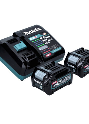 Amoladora angular a batería Makita GA 016 GD2 40 V máx. 125 mm sin escobillas XGT + 2 baterías 2,5 Ah + cargador