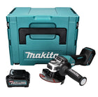 Makita GA 016 GD101 Meuleuse d'angle sans fil 40 V maxi 125 mm brushless XGT + 1x Batterie 2,5 Ah + Makpac - sans chargeur