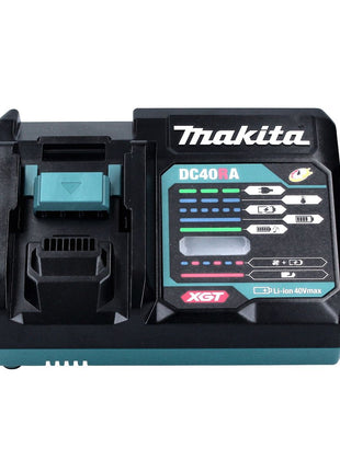 Kit de fuente de alimentación Makita 40 V máx. con 3 baterías BL 4040 4,0 Ah XGT (3x 191B26-6) + cargador rápido DC 40 RA XGT LXT (191E07-8)