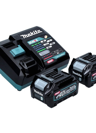 Makita GA 016 GD201 Meuleuse d'angle sans fil 40 V maxi 125 mm brushless XGT + 2x Batteries 2,5 Ah + Chargeur + Makpac