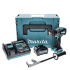 Makita DF 001 GD101 Perceuse-visseuse sans fil 40 V maxi 140 Nm XGT brushless + 1x Batterie 2,5 Ah + Chargeur + Coffret Makpac