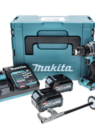 Makita DF 001 GD201 Perceuse-visseuse sans fil 40 V maxi 140 Nm XGT Brushless + 2x Batteries 2,5 Ah + Chargeur + Coffret Makpac