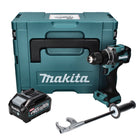 Makita DF 001 GM101 Taladro atornillador inalámbrico 40 V máx. 140 Nm XGT Brushless + 1x batería 4,0 Ah + Makpac - sin cargador