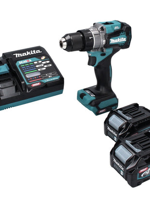 Makita HP 001 GD2 Perceuse-visseuse à percussion sans fil 40 V max. 140 Nm XGT + 2x Batteries 2,5 Ah + Chargeur