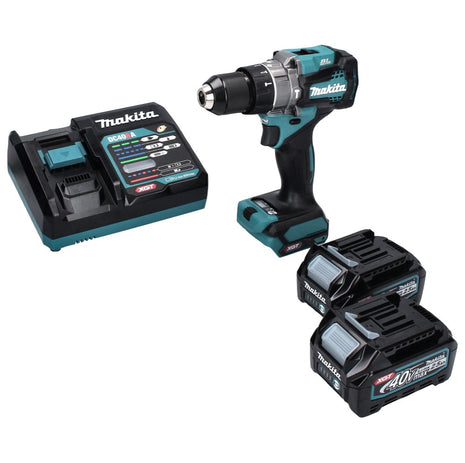 Makita HP 001 GD2 Perceuse-visseuse à percussion sans fil 40 V max. 140 Nm XGT + 2x Batteries 2,5 Ah + Chargeur