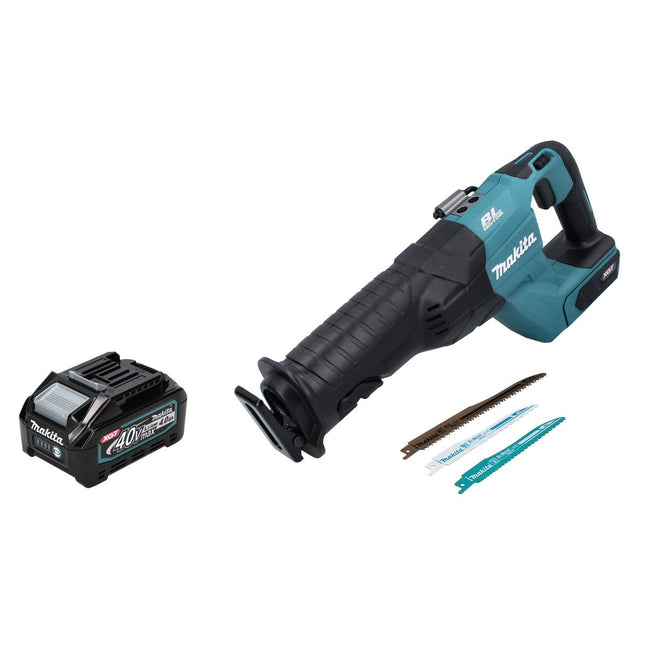Makita JR 001 GM1 Seghetto diritto a batteria 40 V max. Brushless XGT + 1x Batteria 4,0 Ah - senza caricabatterie, senza valigetta