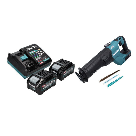 Makita JR001GM2 Scie réversible sans fil 40V max. Brushless XGT + 2x Batteries 4,0 Ah + Chargeur - sans mallette