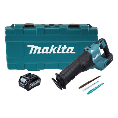 Scie alternative à batterie Makita JR 001 GD101 40 V max. Scie sabre sans balais XGT + 1x batterie 2,5 Ah + coffret - sans chargeur