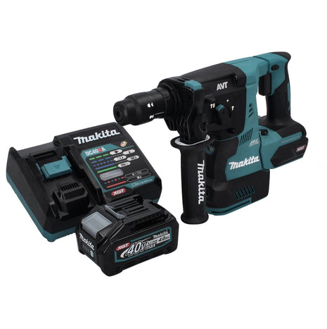 Martillo combinado a batería Makita HR 004 GM1 40 V máx. 2,8 J SDS plus XGT Brushless + 1x batería 4,0 Ah + cargador