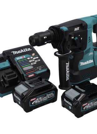 Makita HR 004 GM2 Akku Kombihammer 40 V max. 2,8 J SDS plus XGT Brushless + 2x Akku 4,0 Ah + Ladegerät