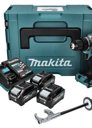 Makita DF 001 GM301 Akku Bohrschrauber 40 V max. 140 Nm XGT Brushless + 3x Akku 4,0 Ah + Ladegerät + Makpac