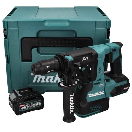 Martillo combinado a batería Makita HR 004 GD101 40 V máx. 2,8 J SDS plus XGT Brushless + 1x batería 2,5 Ah + Makpac - sin cargador