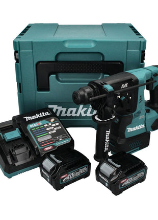 Martillo combinado a batería Makita HR 003 GD201 40 V máx. 2,8 J SDS plus sin escobillas + 2x batería 2,5 Ah + cargador + Makpac