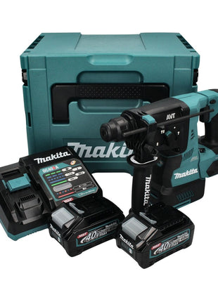 Makita HR 003 GM201 Akku Kombihammer 40 V max. 2,8 J SDS plus Brushless + 2x Akku 4,0 Ah + Ladegerät + Makpac