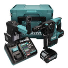 Makita HR 004 GD 101 martillo combinado a batería 40 V máx. 2,8 J SDS plus XGT Brushless + aspiración de polvo DX 14 + 1x batería 2,5 Ah + cargador + Makpac