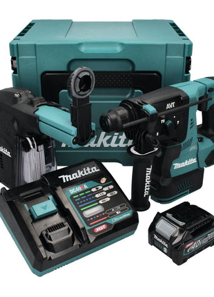 Makita HR 003 GD101 Akku Kombihammer 40 V max. 2,8 J SDS plus Brushless + 1x Akku 2,5 Ah + Ladegerät + Staubabsaugung DX12 + Makpac