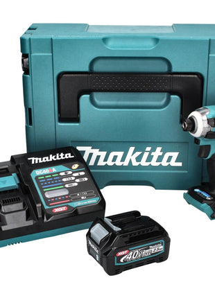 Makita TD001GD1 Visseuse à percusion sans fil 220Nm 40V 1/4" XGT Brushless + 1x Batterie 2,5Ah + Chargeur + Coffret Makpac