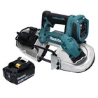 Makita DPB 183 F1 Sega a nastro a batteria 18 V 66 mm brushless + 1x batteria 3,0 Ah - senza caricabatterie