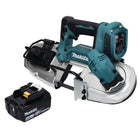 Makita DPB 183 M1 Sega a nastro a batteria 18V 66mm + 1x Batteria 4,0 Ah - caricabatterie